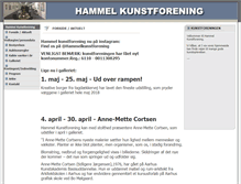 Tablet Screenshot of hammelkunstforening.dk